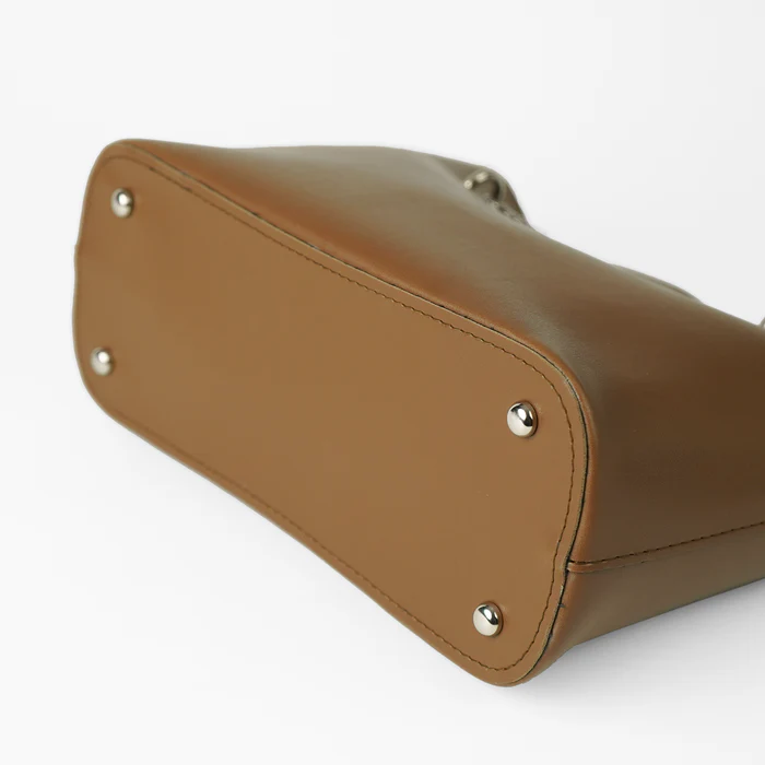 Women’s Faux Leather Brown Shoulder Bag