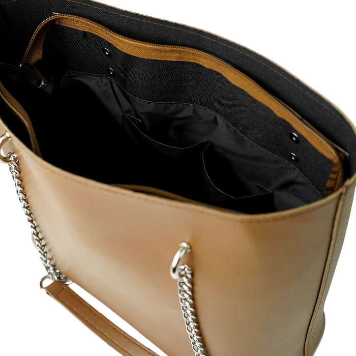 Women’s Faux Leather Brown Shoulder Bag