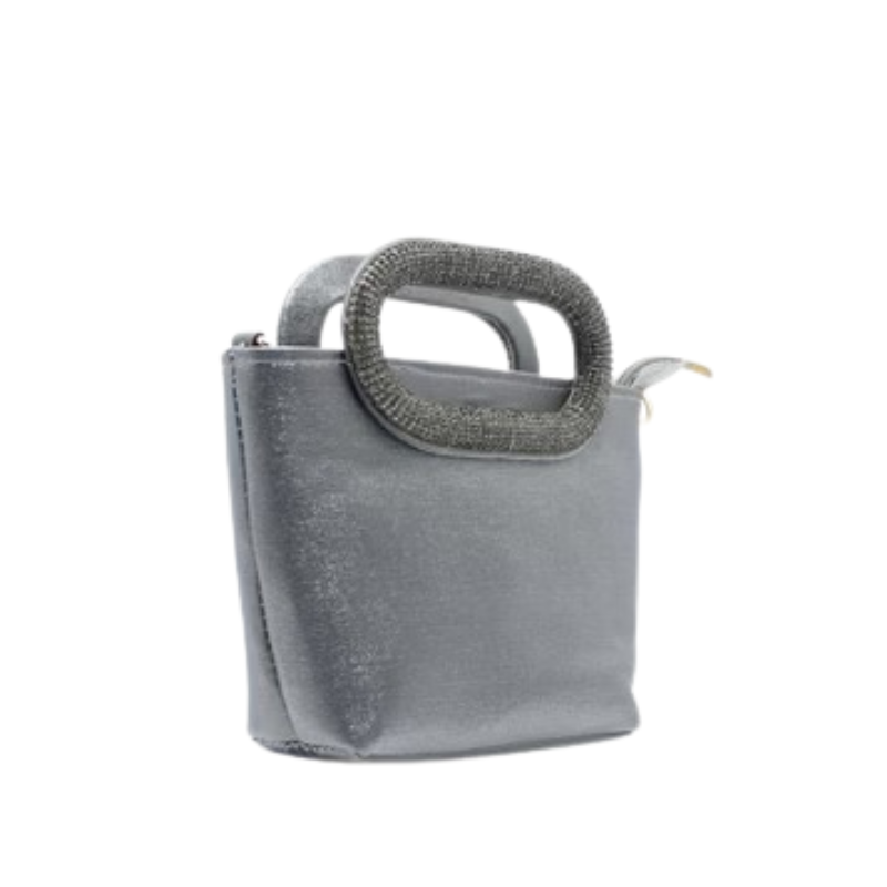 Gray Women Party Handbag