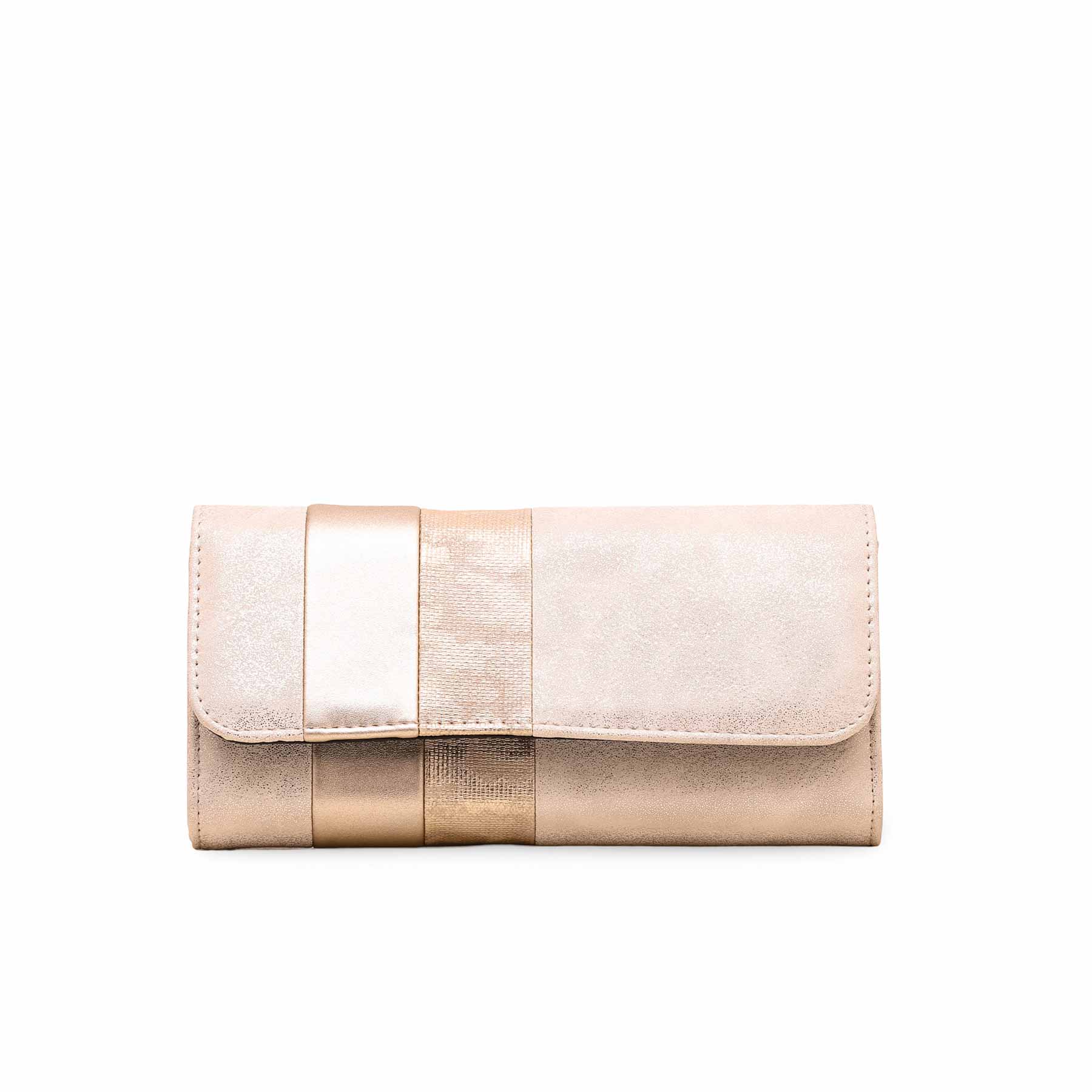 Women’s Elegant Wallet in Champagne Faux Leather