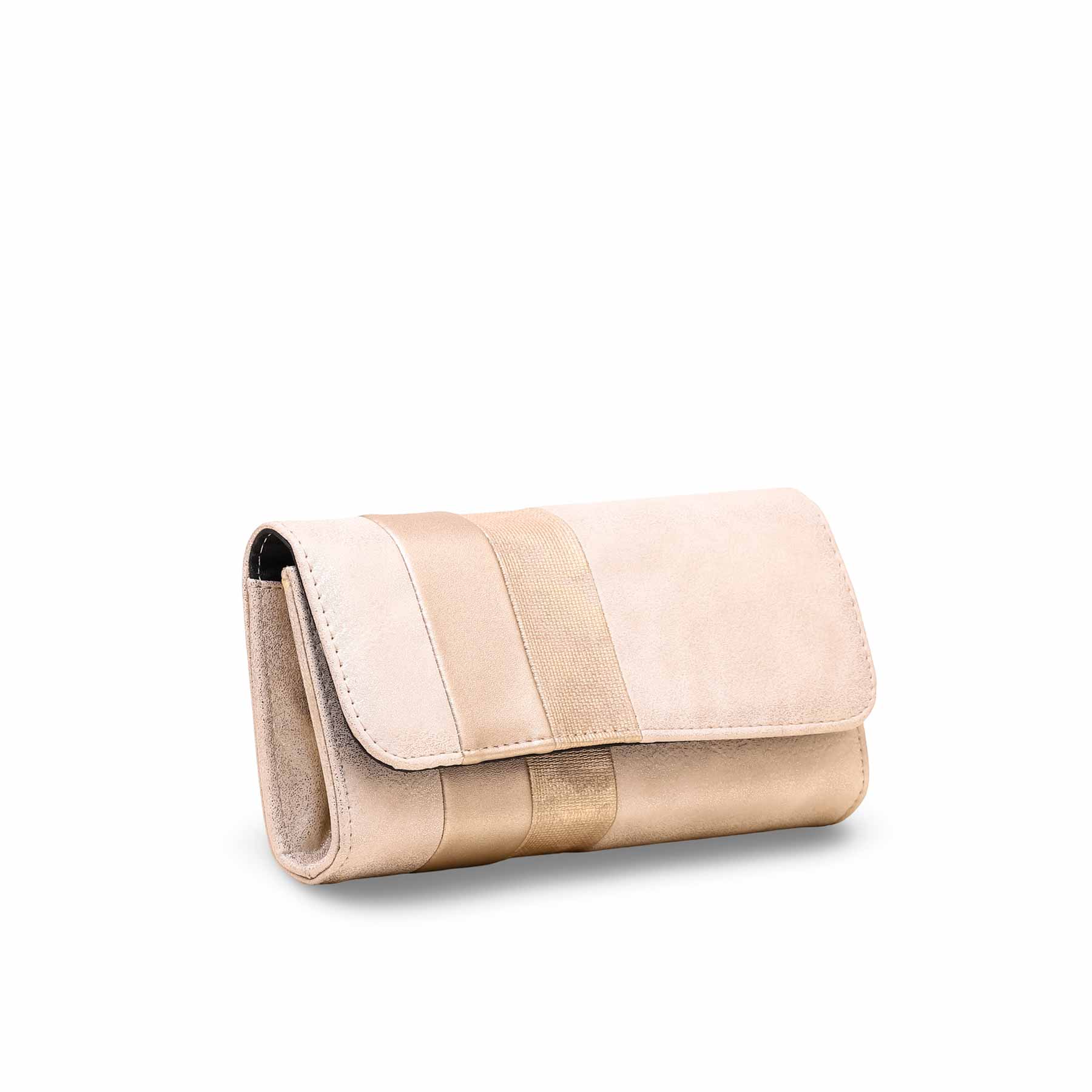 Women’s Elegant Wallet in Champagne Faux Leather