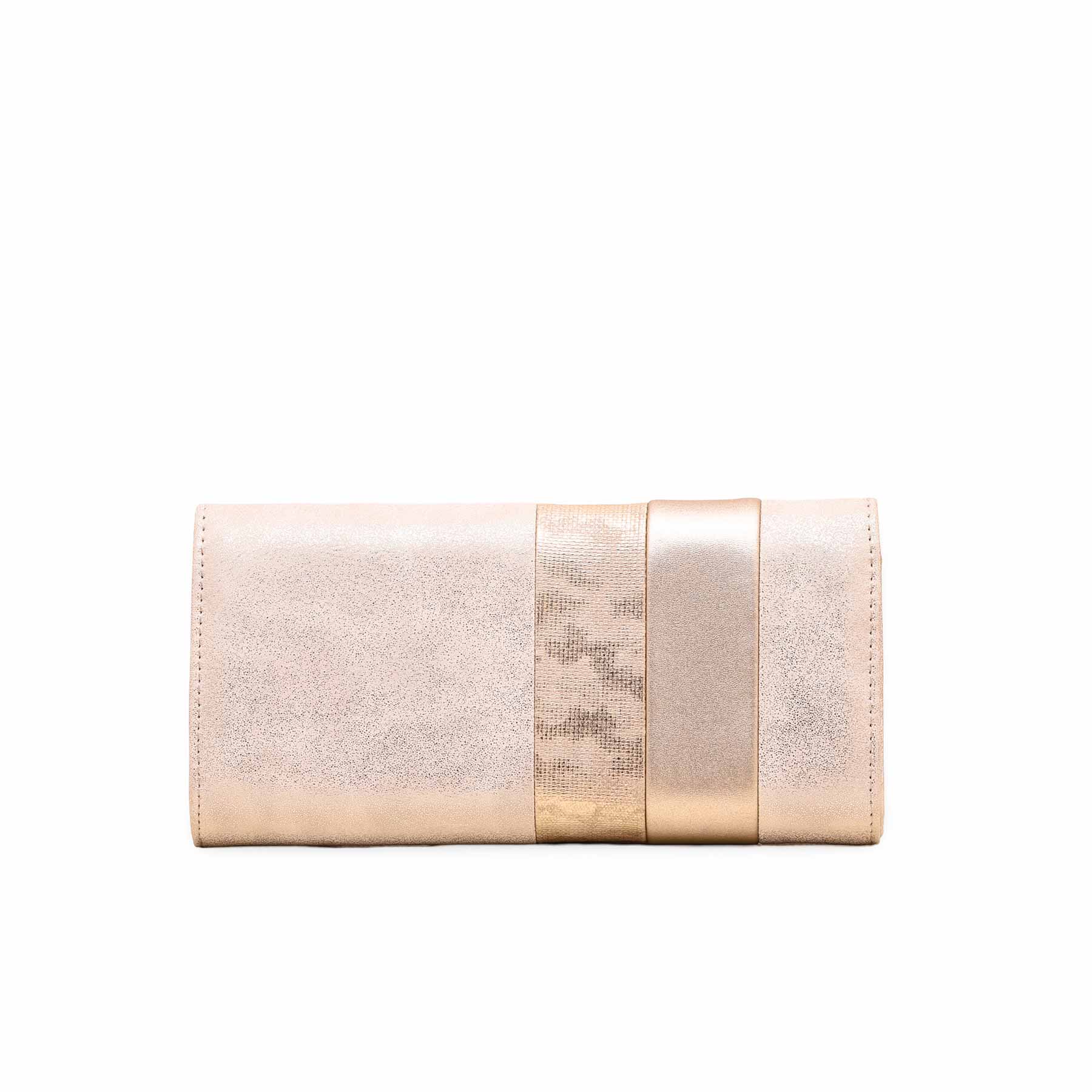 Women’s Elegant Wallet in Champagne Faux Leather