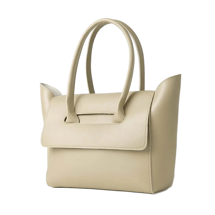 Women’s Beige Faux Leather Handbag