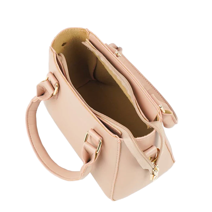 Women’s Peach Faux Leather Handbag